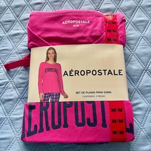 Aeropostale Pink and Blue Pajama Set